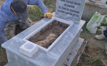 Niğde’de bebek mermer mezar yapımı